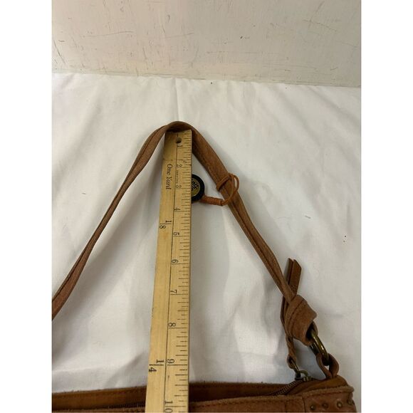 The Sak shoulder bag leather gold studs zipper purse - Picture 9 of 9